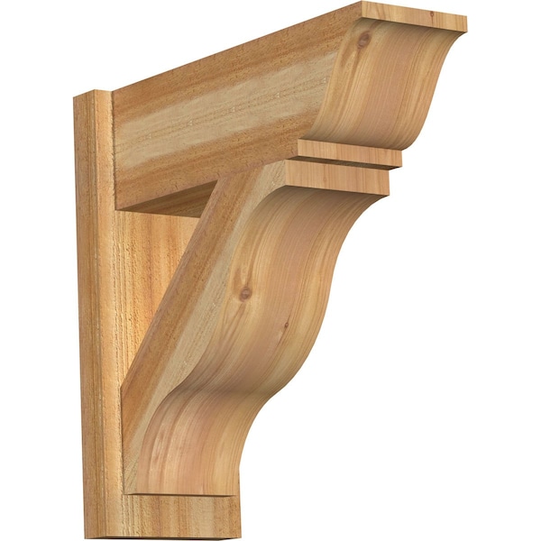 Ekena Millwork Funston Rough Sawn Traditional Outlooker, Western Red Cedar, 8"W x 22"D x 22"H OUT08X22X22FST01RWR - main